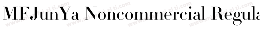 MFJunYa Noncommercial Regula字体转换